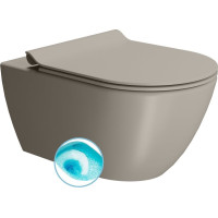 GSI PURA závesná WC misa, Swirlflush, 36x55cm, tortora dual-mat 881505