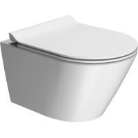 GSI KUBE X závesná WC misa, Swirlflush, 36x50cm, biela dual-mat 941609