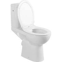Sapho HANDICAP WC kombi zvýšený sedák, Rimless, zadný odpad, biela K11-0221