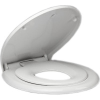 Aqualine WC sedátko s integrovaným detským sedátkom, Soft Close, biela FS125