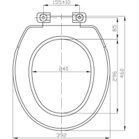 Aqualine HELENA WC sedátko, biela 3550