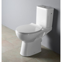 Sapho HANDICAP WC kombi zvýšený sedák, Rimless, zadný odpad, biela K11-0221