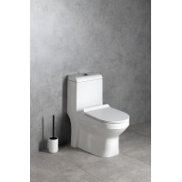 Sapho HUBERT WC kombi, spodný/zadný odpad, biela PB304