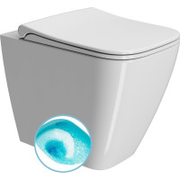GSI NUBES WC misa stojaca, Swirlflush, 35x52cm, spodný/zadný odpad, biela ExtraGlaze 961011