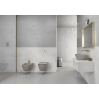 GSI PURA závesná WC misa, Swirlflush, 36x50cm, tortora dual-mat 881605