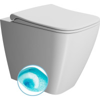 GSI NUBES WC misa stojaca, Swirlflush, 35x52cm, spodný/zadný odpad, biela dual-mat 961009