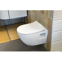 Sapho EDITA WC sedátko, SLIM, Soft Close, biela 1703-458