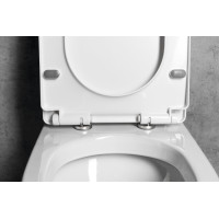 Aqualine VERMET WC sedátko, Soft Close, biela VRS008