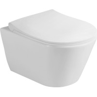 Sapho AVVA závesná WC misa, Rimless, 35, 5x53cm, biela 100314