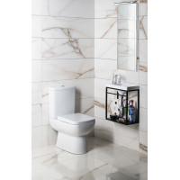 Ege Vitrifiye TYANA SHORT WC kombi splach. mech., zadný odpad, biela 72200EW