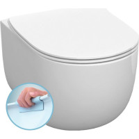Kerasan FLO závesná WC misa, Rimless, 37x54cm, biela 311101