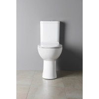 Sapho HANDICAP WC kombi zvýšený sedák, Rimless, zadný odpad, biela K11-0221