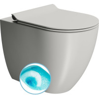 GSI PURA WC misa stojaca, Swirlflush, 36x55cm, spodný/zadný odpad, cenere dual-mat 880317