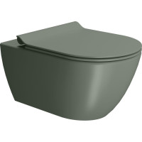 GSI PURA závesná WC misa, Swirlflush, 36x55cm, agáve dual-mat 881504