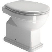 GSI CLASSIC WC misa stojaca, 37x54cm, zadný odpad, biela ExtraGlaze 871111