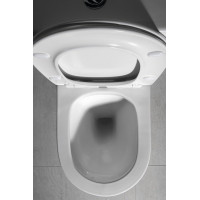 Sapho PACO WC kombi, Rimless, spodný/zadný odpad, biela PC1012WR