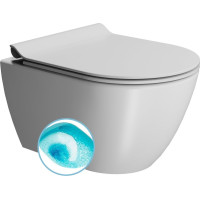 GSI PURA závesná WC misa, Swirlflush, 36x50cm, biela dual-mat 881609