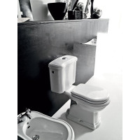 Kerasan RETRO WC kombi misa 38, 5x72cm, spodný odpad, biela 101201