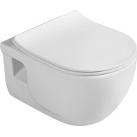 Sapho BRILLA CLEANWASH závesná WC misa s bidetovou sprškou, Rimless, 36, 5x53cm, biela 100612