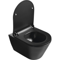 Sapho AVVA WC sedadlo, SLIM, Soft Close, čierna mat 100787-110