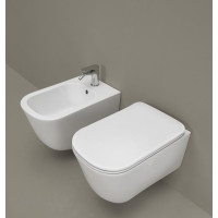 Kerasan TRIBECA závesná WC misa, Rimless, 35x54cm, biela 511401