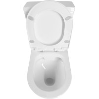 Aqualine JALTA WC kombi, Rimless, spodný/zadný odpad, biela PB103RW
