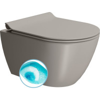 GSI PURA závesná WC misa, Swirlflush, 36x50cm, tortora dual-mat 881605