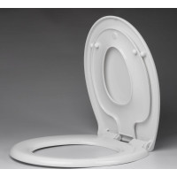 Aqualine WC sedátko s integrovaným detským sedátkom, Soft Close, biela FS125