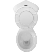 Aqualine CLIFTON rohové WC kombi, dvojtlačítko 3/6l, zadný/spodný odpad, biela FS1PK