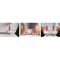 Aqualine SOFIA WC sedátko, Soft Close, biela BS122
