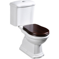 Kerasan RETRO WC kombi misa 38, 5x72cm, spodný odpad, biela 101201
