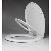 Aqualine WC sedátko s integrovaným detským sedátkom, Soft Close, biela FS125