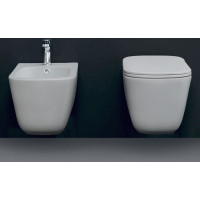 Kerasan TRIBECA závesná WC misa, Rimless, 35x54cm, biela 511401
