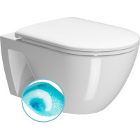 GSI PURA ECO závesná WC misa, Swirlflush, 36x55cm, biela ExtraGlaze 880711
