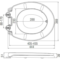 Aqualine WC sedátko s integrovaným detským sedátkom, Soft Close, biela FS125