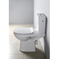Sapho HANDICAP WC kombi zvýšený sedák, Rimless, zadný odpad, biela K11-0221