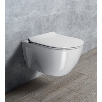 GSI PURA ECO závesná WC misa, Swirlflush, 36x55cm, biela ExtraGlaze 880711