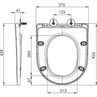Bruckner LEON WC sedátko, Slim, Soft Close, duroplast, biela 301.307.4