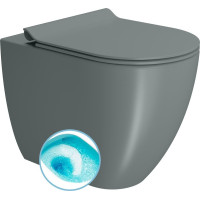 GSI PURA WC misa stojaca, Swirlflush, 36x55cm, spodný/zadný odpad, agave dual-mat 880304