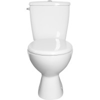 Aqualine MIGUEL WC kombi, dvojtlačidlo 3/6l, spodný odpad, biela LC2258