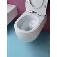 Kerasan FLO závesná WC misa, Rimless, 37x54cm, biela 311101