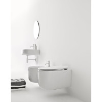 Kerasan NOLITA závesná WC misa, Rimless, 35x55cm, biela 531401