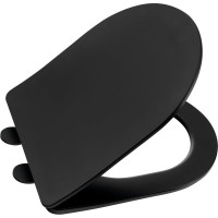Sapho PACO WC sedátko, SLIM, Soft Close, čierna mat PCS1012B