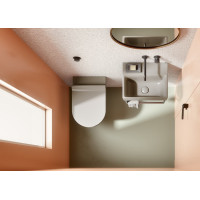 GSI PURA závesná WC misa, Swirlflush, 36x50cm, creta dual-mat 881608