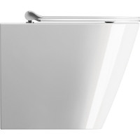 GSI KUBE X WC misa stojaca, Swirlflush, 36x55cm, spodný/zadný odpad, biela ExtraGlaze 941011