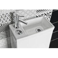 Aqualine HYGIE WC kombi s umývadlom, zadný/spodný odpad, biela PB104W