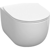 Kerasan FLO závesná WC misa, Rimless, 37x54cm, biela 311101