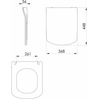 CREAVIT GLANC WC sedátko, SLIM, Soft Close, biela GC5030