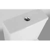 Aqualine JALTA WC kombi, Rimless, spodný/zadný odpad, biela PB103RW