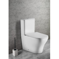 Sapho BELLO RIMLESS WC kombi, spodný/zadný odpad, biela PC103WR